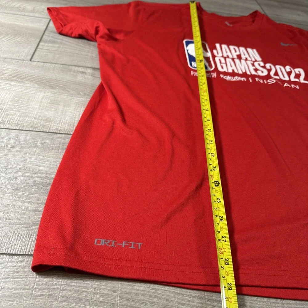 NIKE NBA Global Japan GAMES 2022 LOGO T-SHIRT Tee Men's XXL Red DriFit‎